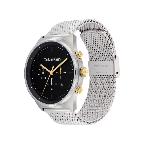【正規品】カルバンクライン Calvin Klein 25200296 腕時計 インプレッシブ ブラック メッシュブレスレット メンズ｜gion｜02