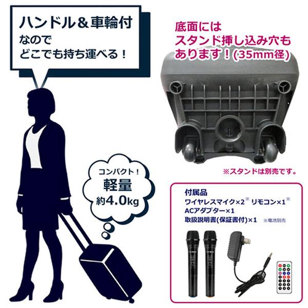 CICONIA（チコニア） トロリースピーカー CTX08BS ワイヤレスマイク 2