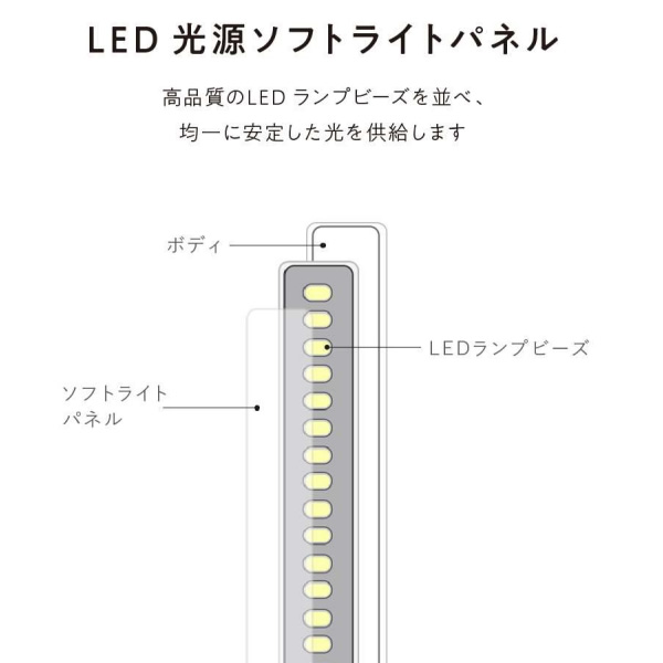 LEDフロアランプ スリムロングバーライト ブラック 電気スタンド