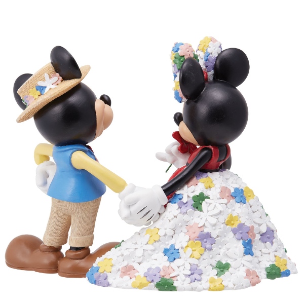ミッキーマウス ・ ミニーマウス　　　　　エネスコ　フィギュア enesco エネスコ フィギュア ミッキー ミニー ボタニカル ディズニー