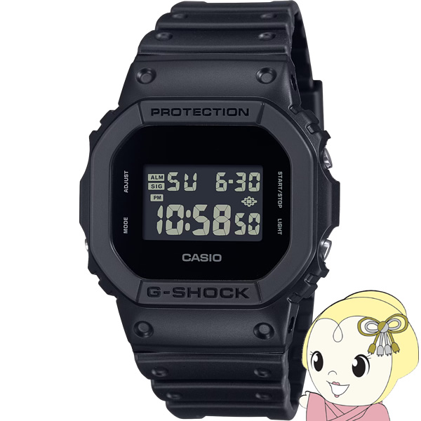 カシオ CASIO G-SHOCK 5600シリーズ ソリッドカラーズ DW-5600UBB-1JF メンズ 電池式 デジタル スクエア ブラック 反転液晶