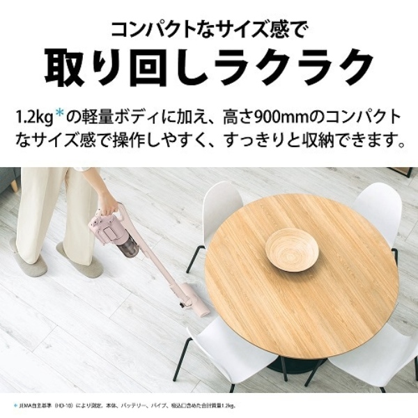 [予約 約1-2週間以降]掃除機 シャープ SHARP コードレススティッククリーナー マイルームスティック サイクロン式 1.2kg アッシュピンク EC-PT2-P | SHARP | 03