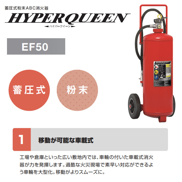 モリタ宮田工業 [予約]消火器 2026年製 蓄圧式粉末ABC消火器 EF50