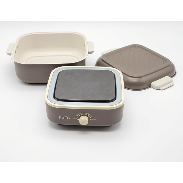 ワンダーシェフ FoFoシェルクッカー ココア 卓上調理なべ コンパクト