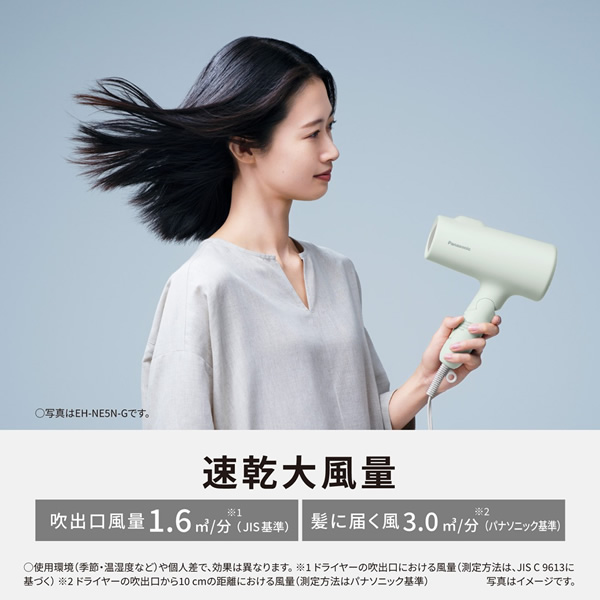 イオニティ パナソニック EH-NE5N-A ドライヤー 大風量 速乾 マイナス