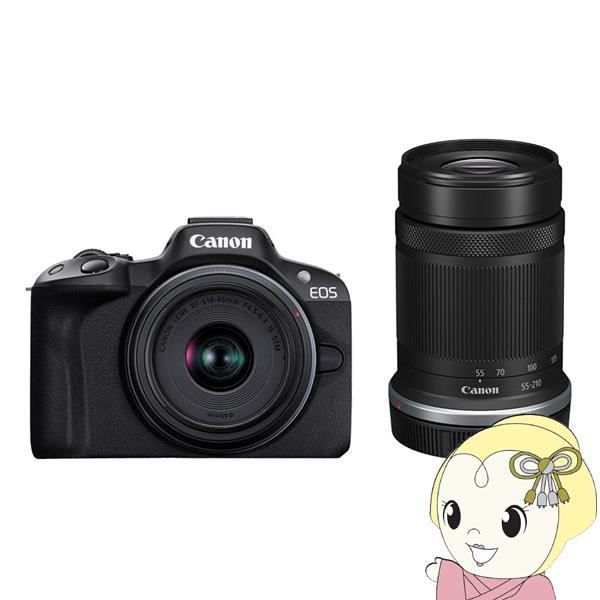 ミラーレス一眼デジタルカメラ Canon キャノン EOS R50 ダブルズームキット [ブラック]｜gion