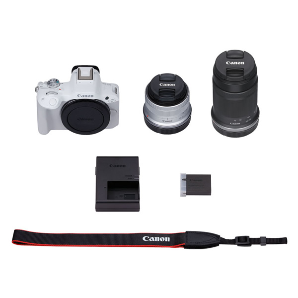ミラーレス一眼デジタルカメラ Canon キャノン EOS R50 ダブルズームキット [ホワイト]｜gion｜02