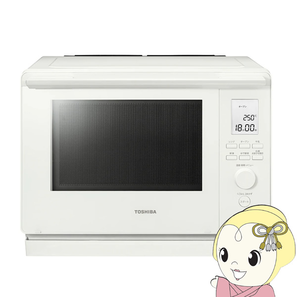 �ȈՃX�`�[���I�[�u�������W ���� TOSHIBA 30L �~���L�[�z���C�g �Ηq�h�[�� �p�M���X�`�[���I�[�u�������W ER-D100B-W