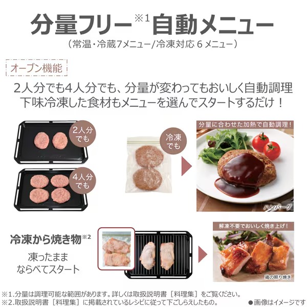 過熱水蒸気オーブンレンジ 東芝 TOSHIBA 石窯ドーム 30L スマートフォン連携 アプリ対応 ホワイト ER-D7000C-W_11