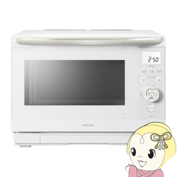 �X�`�[���I�[�u�������W ���� TOSHIBA 26L �z���C�g �ߔM�����C�I�[�u�������W �Ηq�h�[�� ER-D90B-W