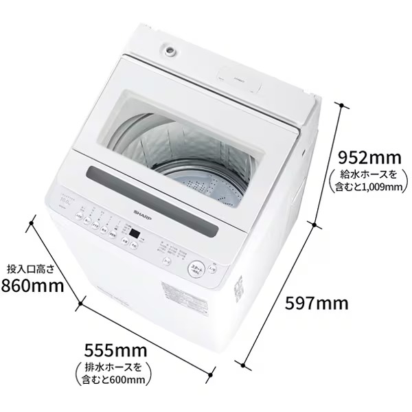シャープ 洗濯機 10kgのおすすめ人気商品一覧 通販 - Yahoo!ショッピング