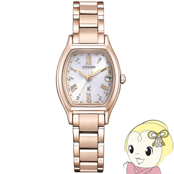 腕時計 クロスシー xC Basic Collection エコ・ドライブ電波時計 Titania Happy Flight サクラカラー レディース サクラ シチズン Citizen :ES9354 69B:ぎおん