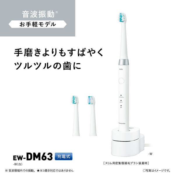 パナソニック 電動歯ブラシ ドルツ 白 EW-DP33-W