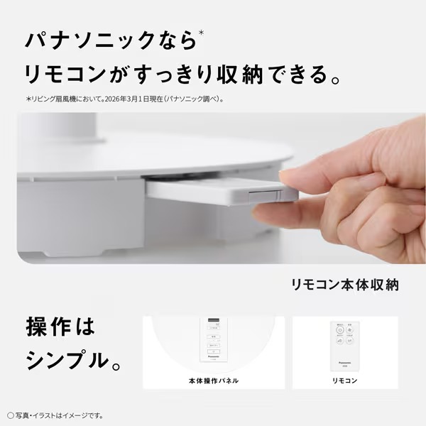Panasonic（パナソニック） リビング扇風機 リモコン付き ホワイト F
