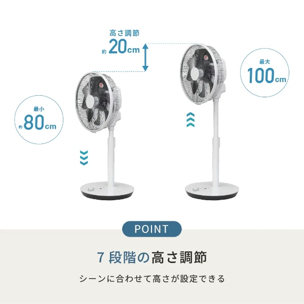 TOYOTOMI（トヨトミ） リビング扇風 DCモーター搭載 タッチストップ