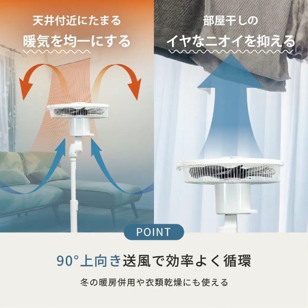 TOYOTOMI（トヨトミ） リビング扇風 DCモーター搭載 タッチストップ
