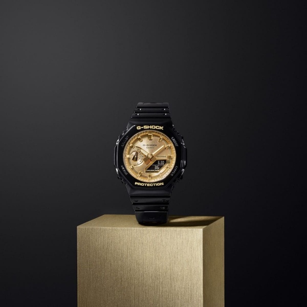 腕時計 ジーショック G-SHOCK 国内正規品  GA-2100GB-1AJF メンズ ブラック×ゴールド カシオ CASIO｜gion｜02