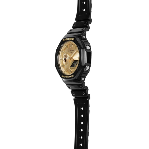 腕時計 ジーショック G-SHOCK 国内正規品  GA-2100GB-1AJF メンズ ブラック×ゴールド カシオ CASIO｜gion｜04