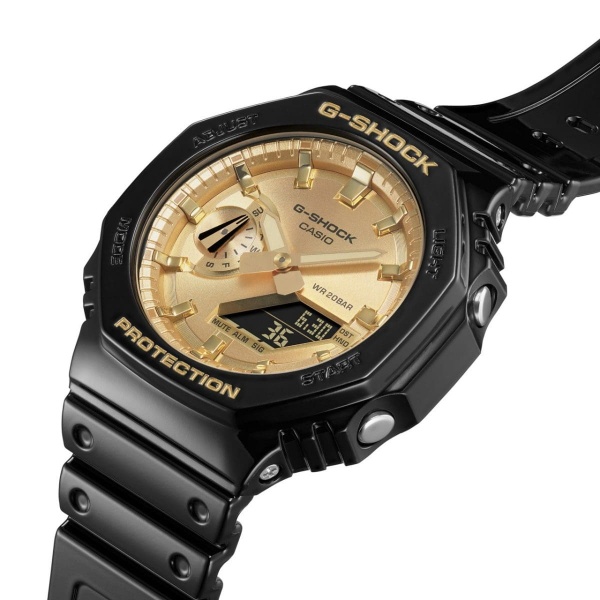 腕時計 ジーショック G-SHOCK 国内正規品  GA-2100GB-1AJF メンズ ブラック×ゴールド カシオ CASIO｜gion｜06