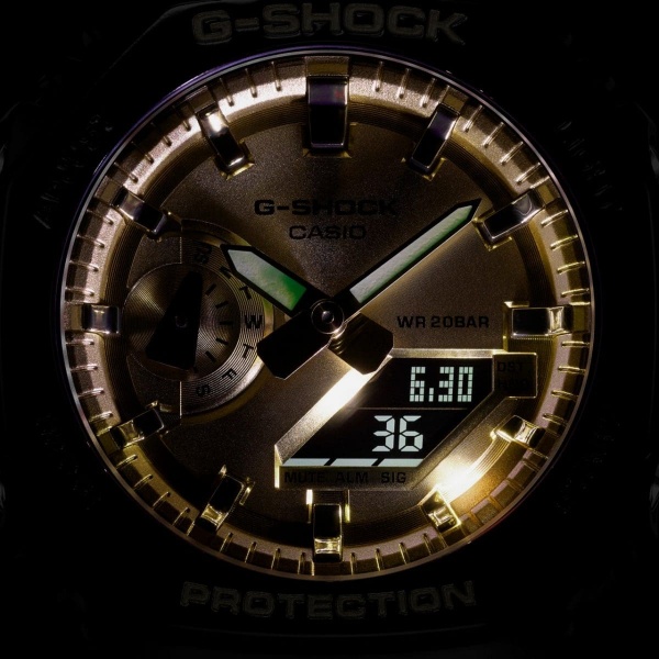 腕時計 ジーショック G-SHOCK 国内正規品  GA-2100GB-1AJF メンズ ブラック×ゴールド カシオ CASIO｜gion｜07