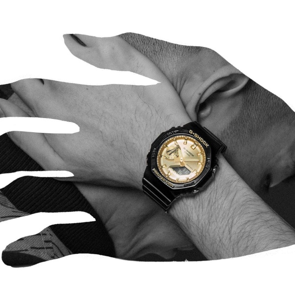 腕時計 ジーショック G-SHOCK 国内正規品  GA-2100GB-1AJF メンズ ブラック×ゴールド カシオ CASIO｜gion｜08
