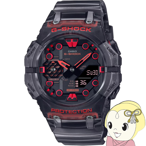 G-SHOCK GA-B001G-1AJF CASIO 腕時計 カシオ スケルトン ブラック 黒 赤 スマートフォンリンク メンズ 国内正規品 国内モデル