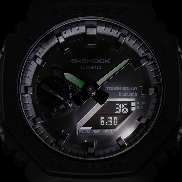 G-SHOCK GA-B2100-1A1JF 腕時計 CASIO カシオ タフソーラー モバイルリンク メンズ オールブラック 国内正規品 国内モデル｜gion｜07