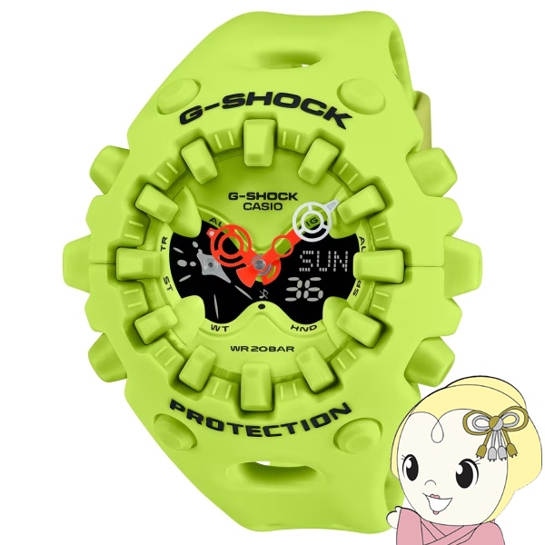 �r���v G-SHOCK GA-V01 �l�I���C�G���[ GA-V01-9AJF �����Y �d�r�� �A�i�f�W �����o���h �������K�i �J�V�I