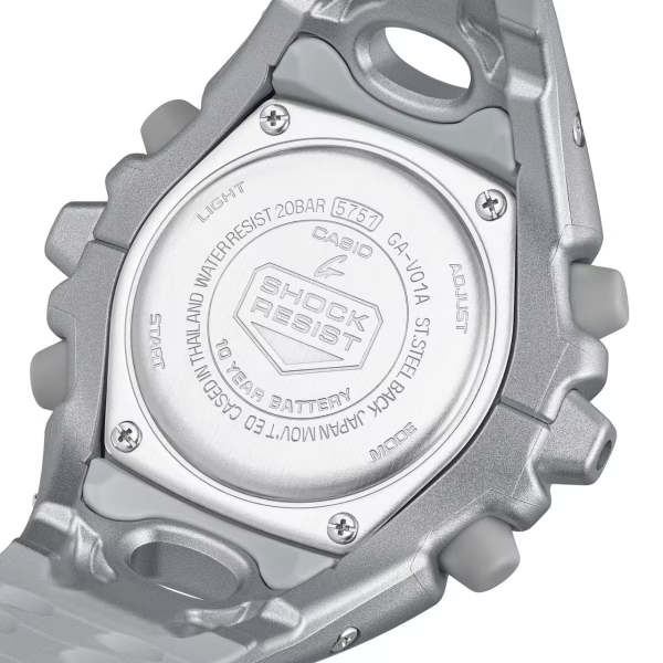 G-SHOCK 腕時計 GA-V01A メタリックシルバー GA-V01A-8AJF メンズ 電池 