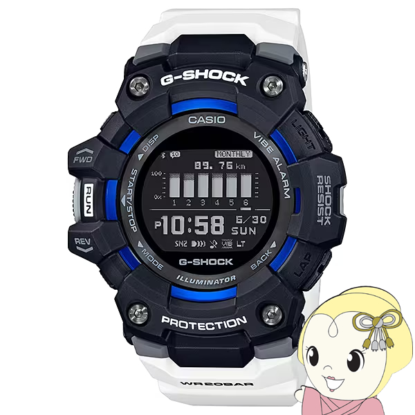 腕時計 カシオ CASIO G-SHOCK ジーショック G-SQUAD ジースクワッド メンズ 海外モデル 並行輸入品 デジタル GBD-100-1A7