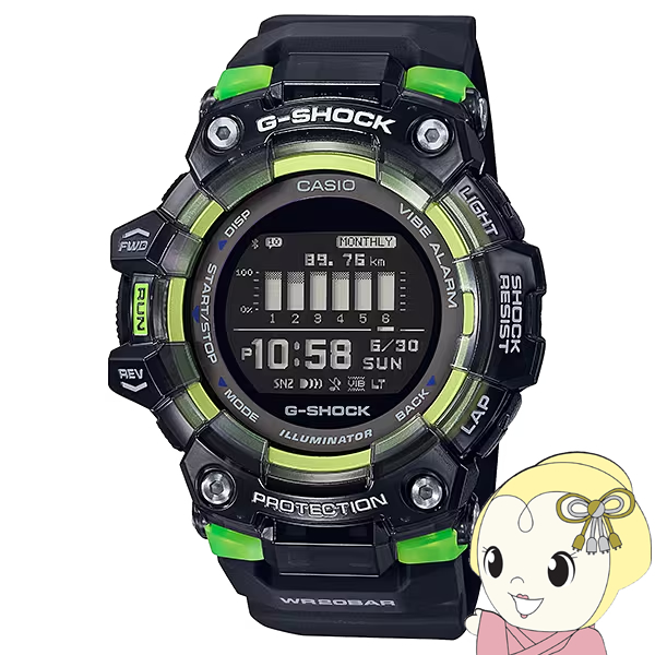 腕時計 カシオ CASIO G-SHOCK ジーショック G-SQUAD ジースクワッド メンズ 海外モデル 並行輸入品 デジタル GBD-100SM-1