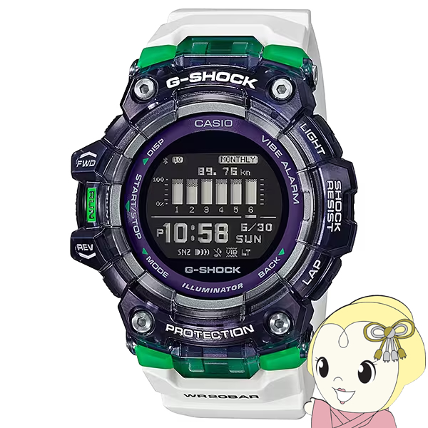 腕時計 カシオ CASIO G-SHOCK ジーショック G-SQUAD ジースクワッド メンズ 海外モデル 並行輸入品 デジタル GBD-100SM-1A7