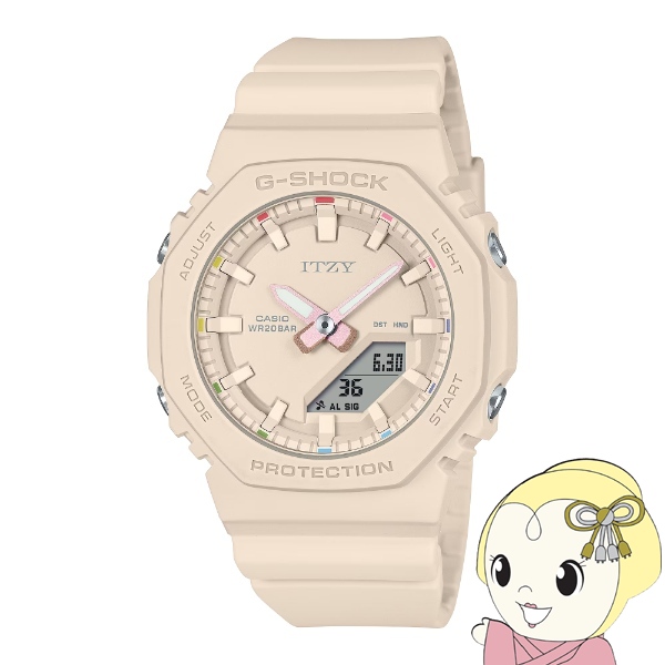 カシオ CASIO 腕時計 G-SHOCK WOMEN アナデジ 「ITZY」コラボレーションモデル GMA-P2100IT-4AJR ピンクベージュ レディースウォッチ 小型
