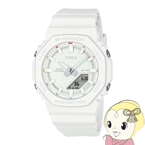 カシオ CASIO 腕時計 G-SHOCK WOMEN アナデジ 「ITZY」コラボレーションモデル GMA-P2100IT-7AJR ホワイト レディースウォッチ 小型｜gion