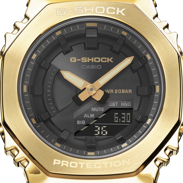 G-SHOCK GM-S2100GB-1AJF 腕時計 CASIO カシオ メタルカバード 黒 ゴールド 国内正規品 国内モデル｜gion｜03