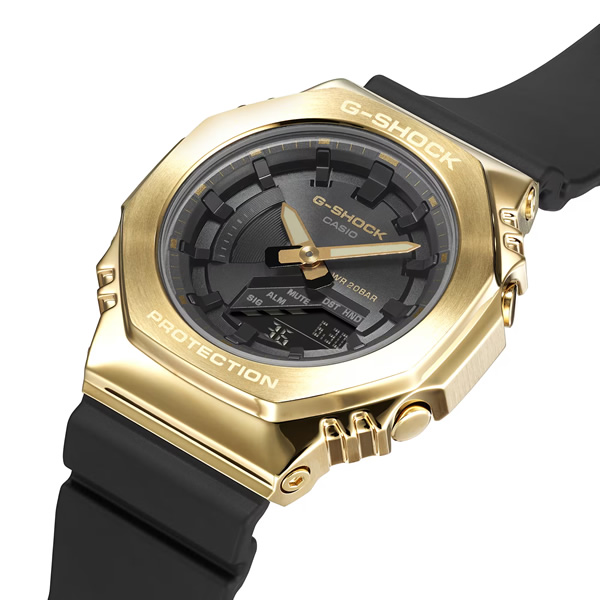 G-SHOCK GM-S2100GB-1AJF 腕時計 CASIO カシオ メタルカバード 黒 ゴールド 国内正規品 国内モデル｜gion｜05