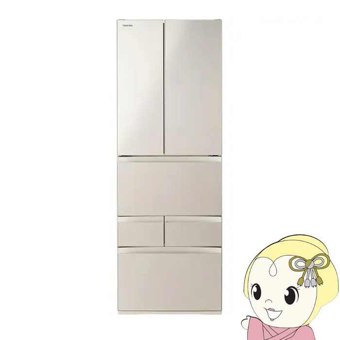 [�\�� 4�����{�ȍ~]�①�Ɂy�W���ݒu��z���� TOSHIBA 462L 6�h�A �T�e���S�[���h GR-A460FH-EC