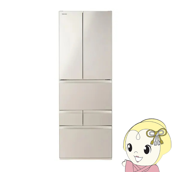 [�\�� 4�����{�ȍ~]�①�Ɂy�W���ݒu��z���� TOSHIBA 509L 6�h�A �T�e���S�[���h GR-A510FH-EC