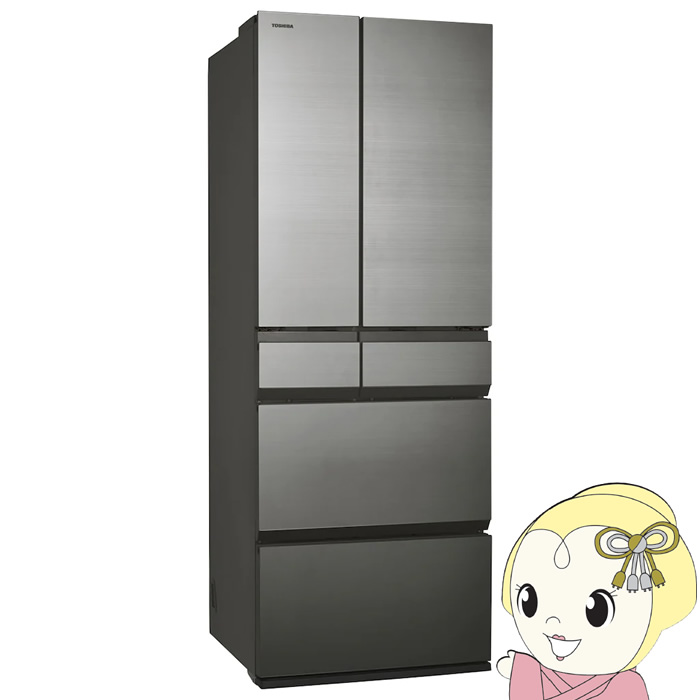 [�\�� 4/27�ȍ~]�①�� �y�W���ݒu��z ���� TOSHIBA 535L 6�h�A WFS�V���[�Y FREEZA �t���X�g�O���[�W�� GR-A540WFS-TH