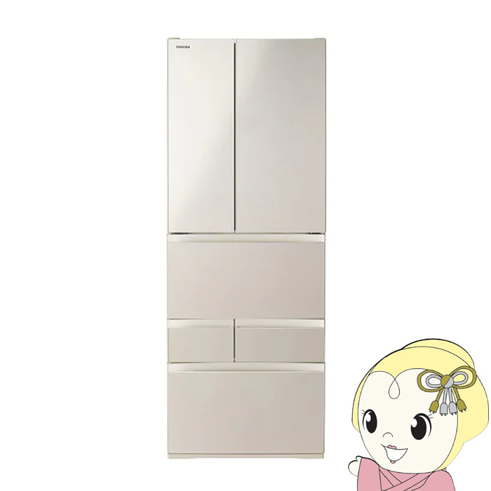 [�\�� 4�����{�ȍ~]�①�Ɂy�W���ݒu��z���� TOSHIBA 551L 6�h�A �T�e���S�[���h GR-A550FH-EC