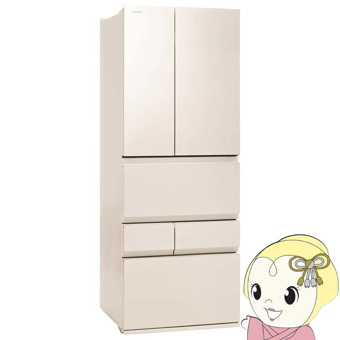 [�\�� 3/2�ȍ~]�①�� �y�W���ݒu��z ���� TOSHIBA 551L 6�h�A �O���C���A�C�{���[ GR-A550FZ-UC