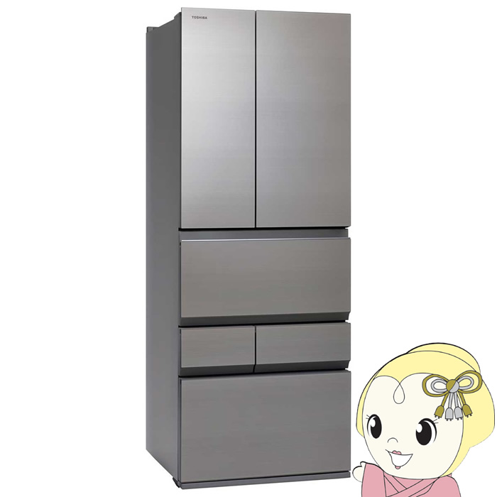 �①�� �y�W���ݒu��z ���� TOSHIBA 551L 6�h�A �A�b�V���O���[�W�� GR-A550FZ-ZH