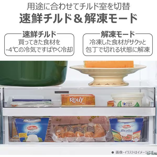 [予約 約1週間以降]冷蔵庫【標準設置費込】東芝 TOSHIBA VEGETA 右開き 356L 3ドア グレインアイボリー GR-W36SV-UC ぎおん | TOSHIBA | 05