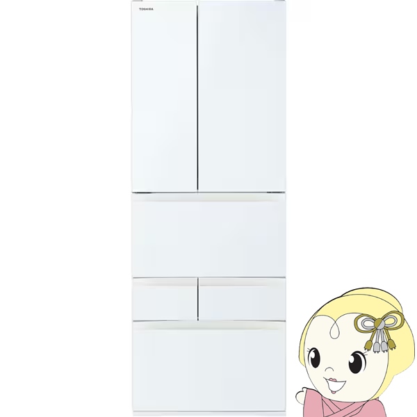 ① yݒuz  TOSHIBA 601L 68.5cm t`hA ωJ 6hA OzCg GR-Y600FH-EW VEGETA FHV[Y