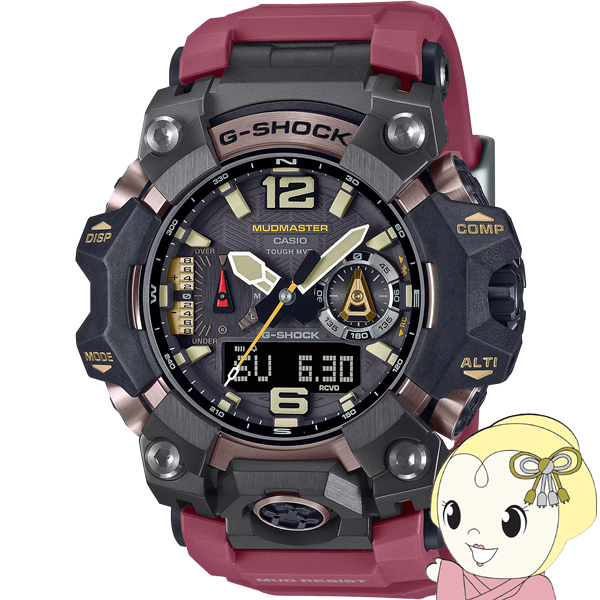 カシオ CASIO G-SHOCK MUDMASTER マッドマスター GWG-B1000-1A4JF メンズ 腕時計 電波ソーラー Bluetooth アナデジ 樹脂バンド レッド