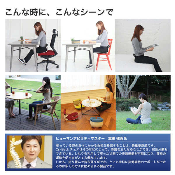送料無料お得 OriBack オリバックチェア ショコラ 骨盤 姿勢 サポートチェア H2019-OR-br Ori-Back オリバックチェア 姿勢サポート (ショコラ)