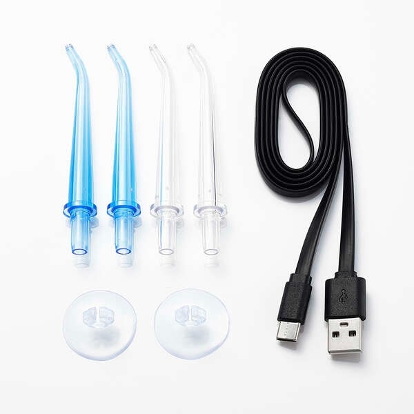 口腔洗浄器 エレコム ELECOM DENTNICS デンタルウォッシャー タンクレス 充電式 4モード IPX7 ブラック HC-JF01BKの画像
