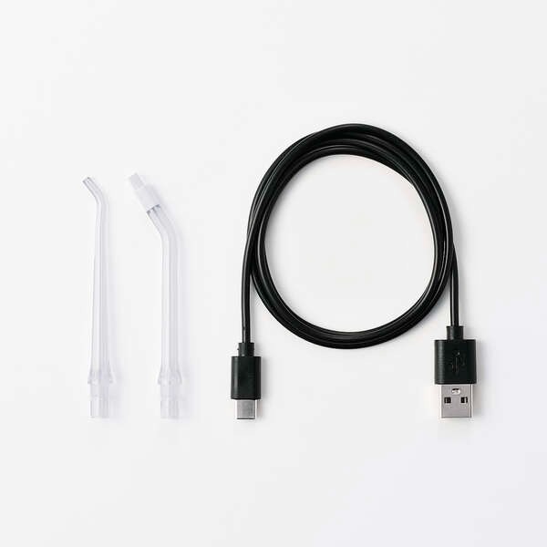 口腔洗浄器 エレコム デンタルウォッシャー DENTNICS 収納タンク 伸縮タイプ UV除菌機能 4モード IPX7 ブラック ELECOM HC-JF02BKの画像