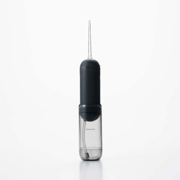 口腔洗浄器 エレコム デンタルウォッシャー DENTNICS 収納タンク 伸縮タイプ UV除菌機能 4モード IPX7 ブラック ELECOM HC-JF02BKの画像