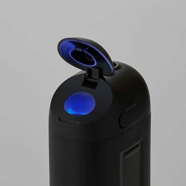 口腔洗浄器 エレコム デンタルウォッシャー DENTNICS 収納タンク 伸縮タイプ UV除菌機能 4モード IPX7 ブラック ELECOM HC-JF02BKの画像